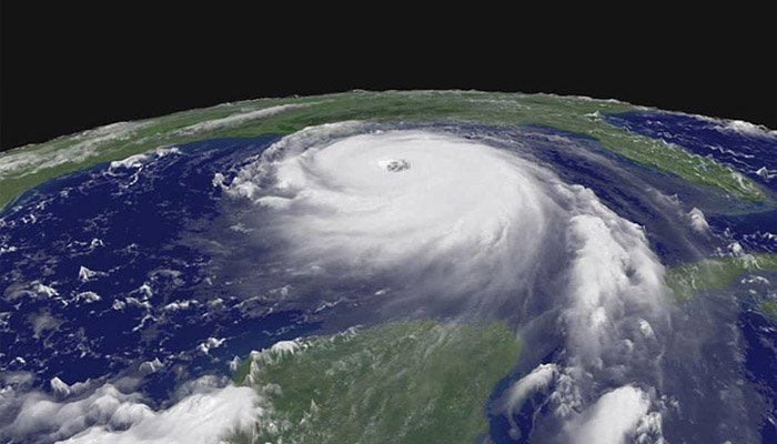 Hình ảnh cơn bão đang hình thành