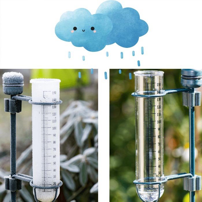 Bình chứa (Receiver/Measuring Tube) đo lượng mưa