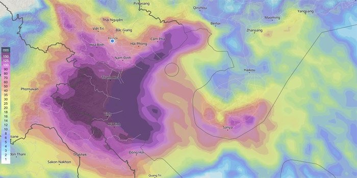 Lượng mưa thường dồn hết vào mùa hè, nhất là khi gió mùa thổi từ biển vào