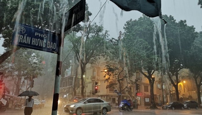 Mùa hè ở miền Bắc thường mưa rất lớn