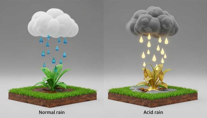 Mưa axit là hiện tượng mưa mà trong nước có chứa axit