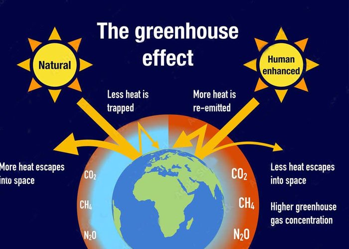 Các nguyên nhân gây hiệu ứng nhà kính