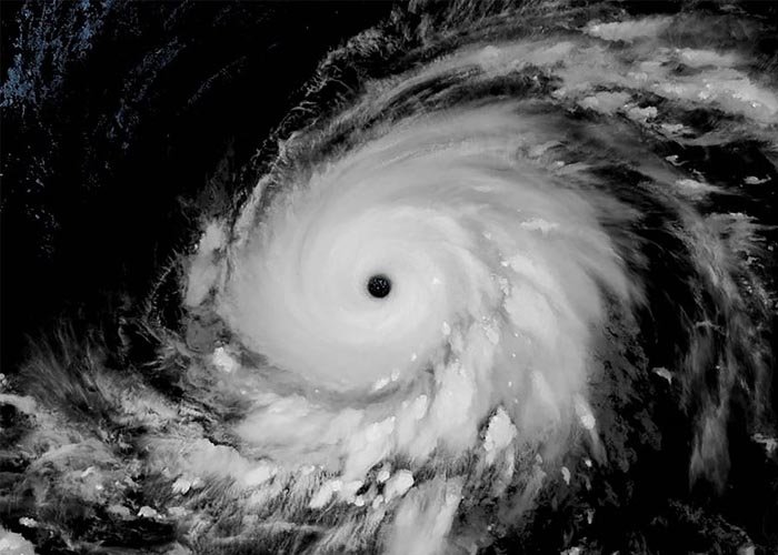 Hình ảnh vệ tinh về siêu bão