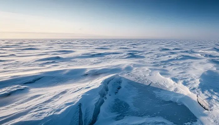 Gió có thể tạo thành các bảng tuyết lớn