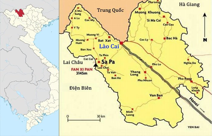 Vị trí địa lý của Lào Cai