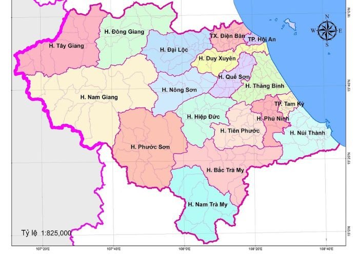 Vị trí địa lý tỉnh Quảng Nam